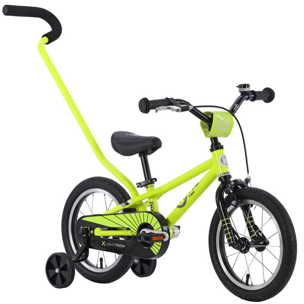 BYK E-250 14" Inch 2-5 Years Toddlers & Kids Learner Bike Neon Yellow Black