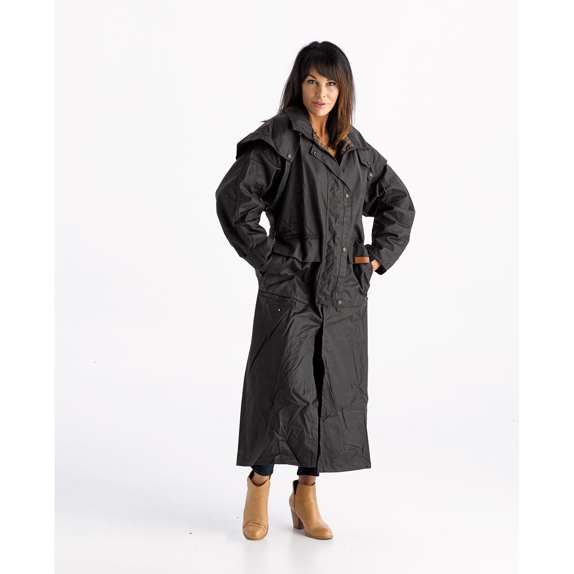 Didgeridoonas Franklin Full Length Oilskin Coat