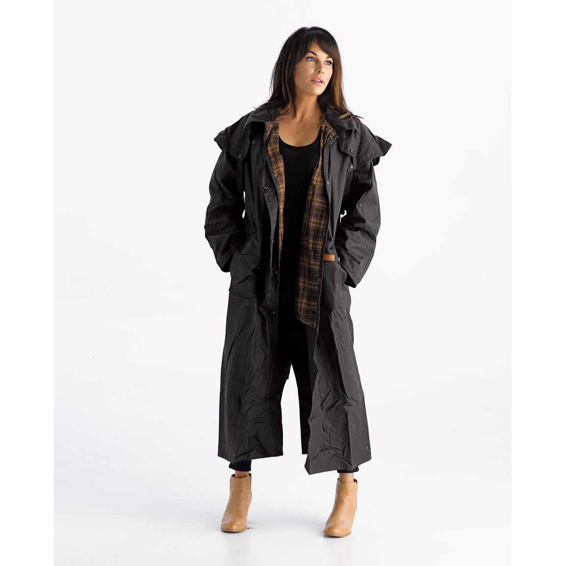 Didgeridoonas Franklin Full Length Oilskin Coat