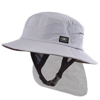 Ocean & Earth Indo Adult Stiff Peak Surf Hat - Grey Sizes S-XL