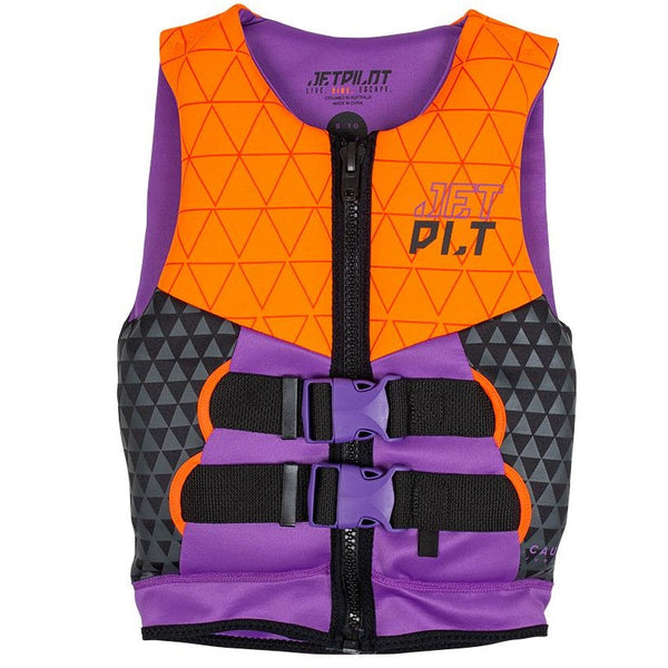 Jetpilot Cause Kid's and Youth Neo PFD Life Jacket Vest Orange Sizes 3-14