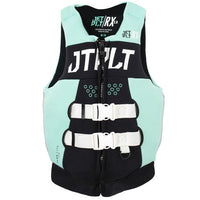 Jetpilot RX Ladies Segmented Front Entry L50S Life Jacket Vest Black/Teal Size 6
