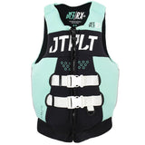 Jetpilot RX Ladies Segmented Front Entry L50S Life Jacket Vest Black/Teal Size 6