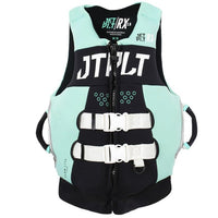 Jetpilot RX Ladies Segmented Front Entry L50S Life Jacket Vest Black/Teal Size 6