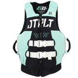 Jetpilot RX Ladies Segmented Front Entry L50S Life Jacket Vest Black/Teal Size 6