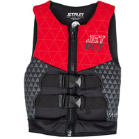 Jetpilot Cause Kid's and Youth Neo PFD Life Jacket Vest Red Sizes 3-14