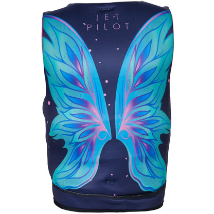 Jetpilot Cause Kids/Girl's Neoprene Life Jacket Vest Blue Wings Size 12-14 (40-60kg)