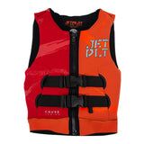 Jetpilot Cause Kid's and Youth Neo PFD Vest JA20211 Orange/Red Sizes 3-14