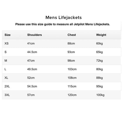 Jetpilot X1 Alex Graydon Men's L50S Front Entry Neoprene Life Jacket Vest