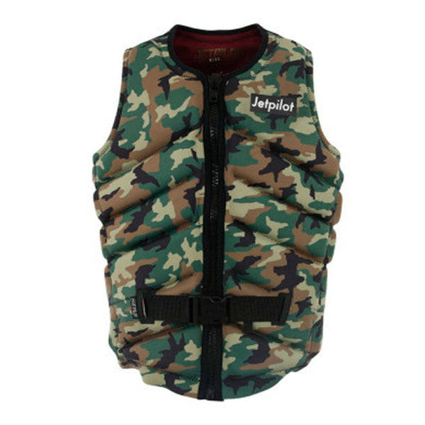 Jetpilot X1 Lewy Men's L50S Front Entry Neoprene Life Jacket Vest Camo Size S-M