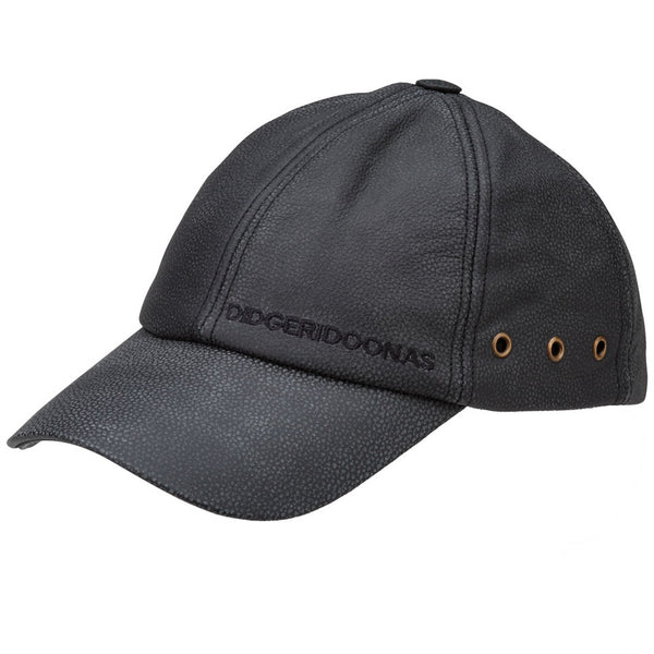 Didgeridoonas Black Buffalo Leather Unisex Baseball Cap