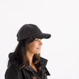 Didgeridoonas Dark Brown Unisex Buffalo Leather Baseball Cap