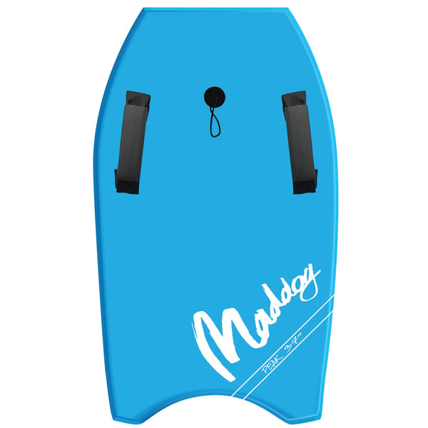 Maddog Peak 33" & 37" Inch Sky Blue Foam Bodyboard with Handles