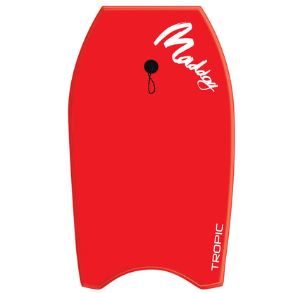 Maddog Tropic 41" Inch Red Foam Bodyboard with Basic Leash