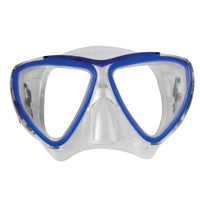 Mirage Turtle Junior Blue Silitex Snorkel & Mask Set with Tempered Lens