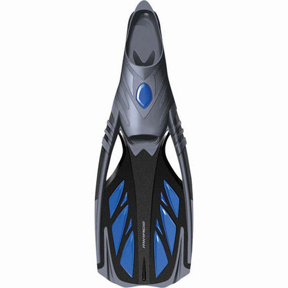 Mirage Platinum Mask Snorkel and Fin Set with Tempered Glass Lens Blue