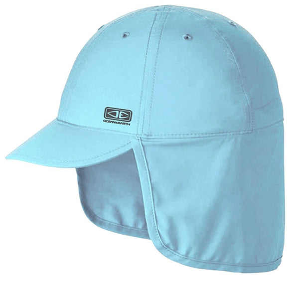 Ocean & Earth Aqua Sunbreaker Kid's Stiff Peak Surf Cap with Neck Flap