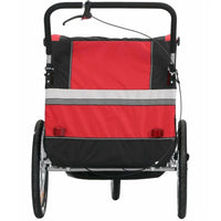 ProSeries Red 40kg Capacity 2-Child Bike Trailer Jogger Combo