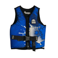 Riders Inc Rock-It Blue Neoprene Boy's Youth PFD Buoyancy Life Vest S-XL