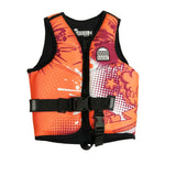 Riders Inc Rock-It Orange Neoprene Boy's Youth PFD Buoyancy Life Jacket Vest S-XL