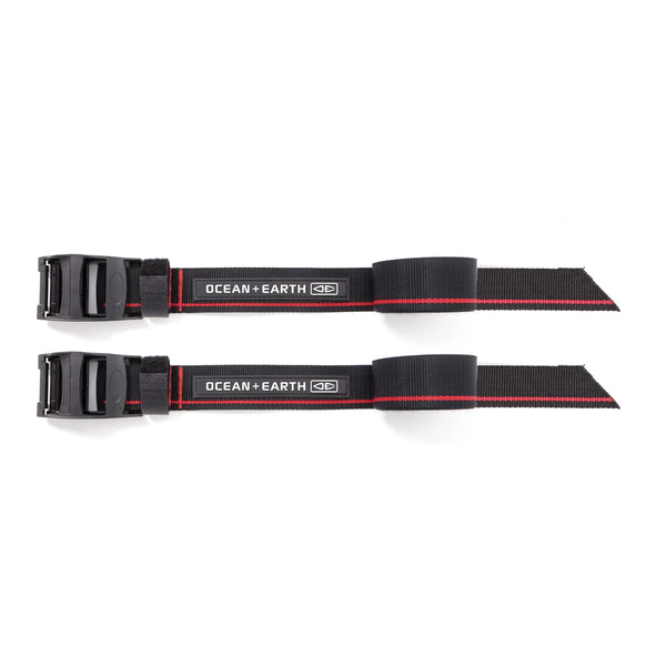 Ocean & Earth 4.2m SUP or Longboard Roof Rack Tie Down Straps with Pads