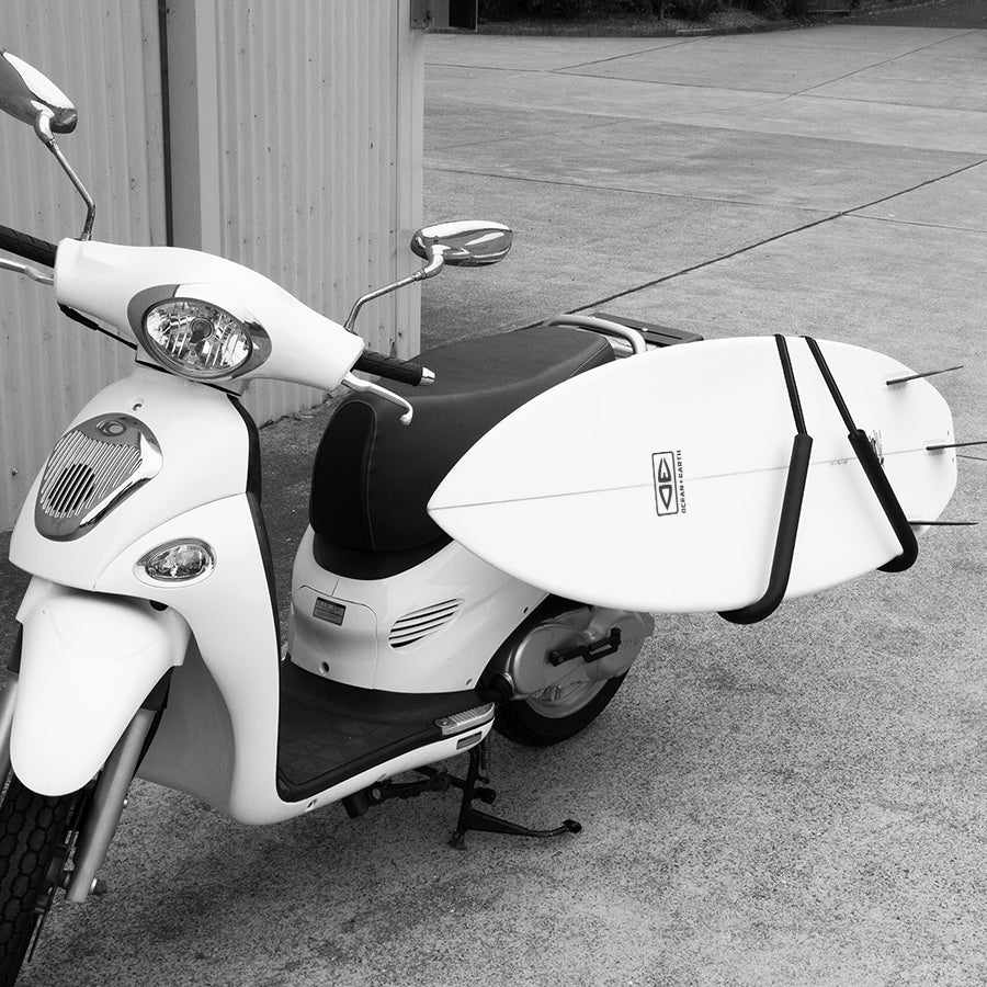 Ocean & Earth Moped Scooter or Fat Bike Side Mount Surfboard Rack