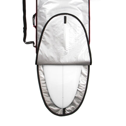Ocean & Earth Red Barry Basic Padded 7-10 Foot Single Longboard Cover