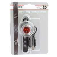Six20 USB Charging Bike Cycling 4-Mode Red Rear Safety Light