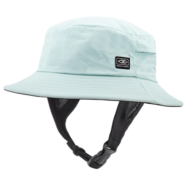 Ocean & Earth Bingin Kids Soft Peak Bucket Surf Hat with Chin Strap Aqua