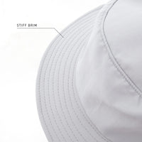 Ocean & Earth Bingin Adult Soft Peak Full Brim Surf Hat - White Marle