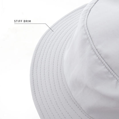 Ocean & Earth Indo Adult Stiff Peak Surf Hat - White Marle Sizes S-XL