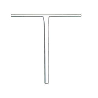 Scooter T-Bar White Powder-Coated Steel 500 x 515mm