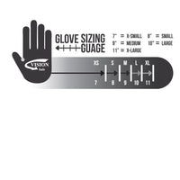 Uveto UPF50+ Sun Safe Fingerless Kayak Gloves With Palm Grip - Blue Sizes XS-XL