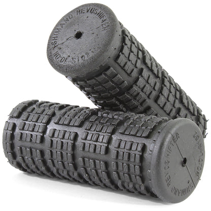 V-Grip Bike Handlebar Shift Grips Black 75mm Kraton Rubber