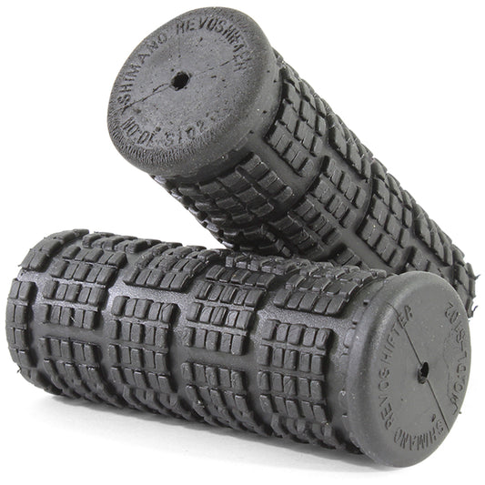 V-Grip Bike Handlebar Shift Grips Black 75mm Kraton Rubber