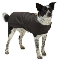 Didgeridoonas Brown Water Repellent Oilskin Wool Lined Dog Rain Coat Jacket