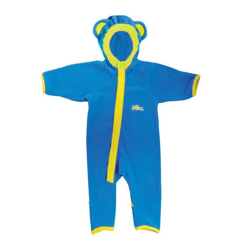 XTM Baby Toddler Panda Blue Onesie Microfleece Suit Size 0 - 1