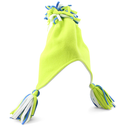 XTM Infant Gigi Snow Ski Winter Beanie for 0-2 year olds Green Citron