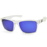 Dirty Dog Vendetta 53247 Polished Crystal/Blue Mirror Polarised Unisex Sunglasses