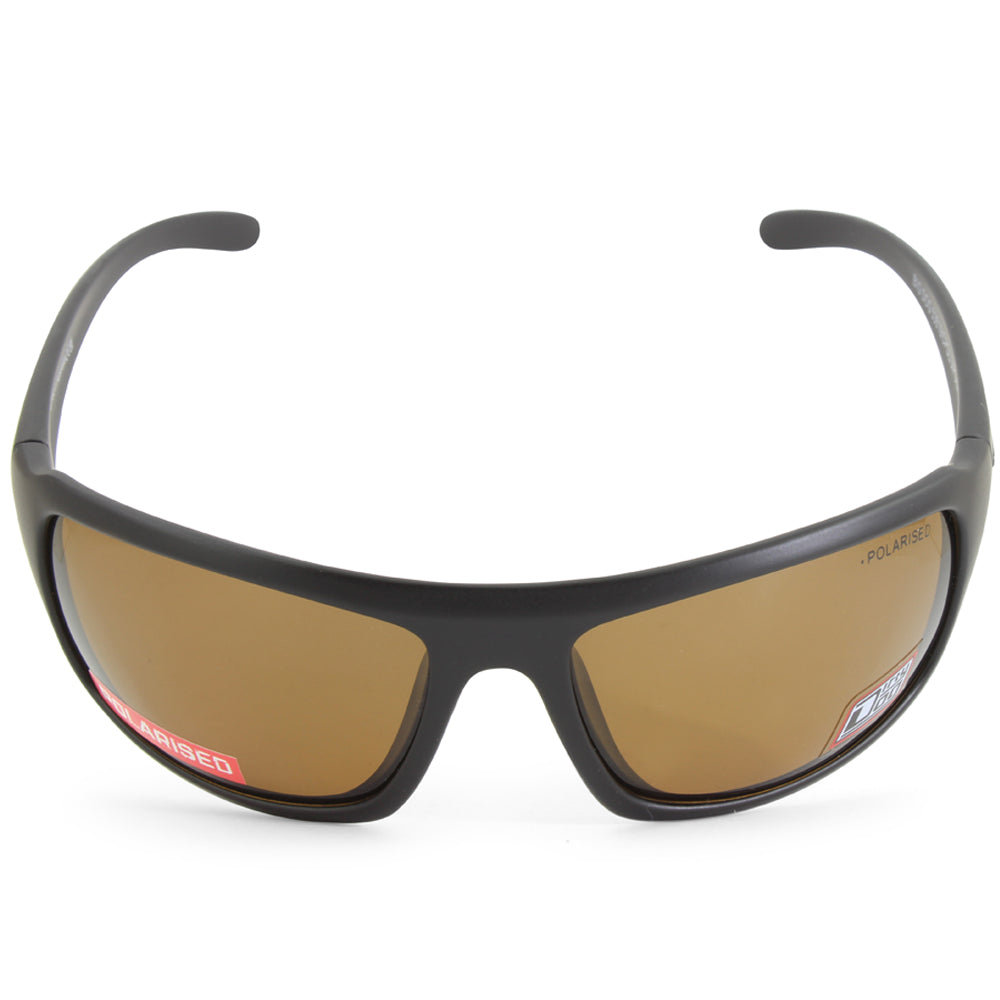 Dirty Dog Big Dog Satin Black/Brown Polarised Men's Sunglasses