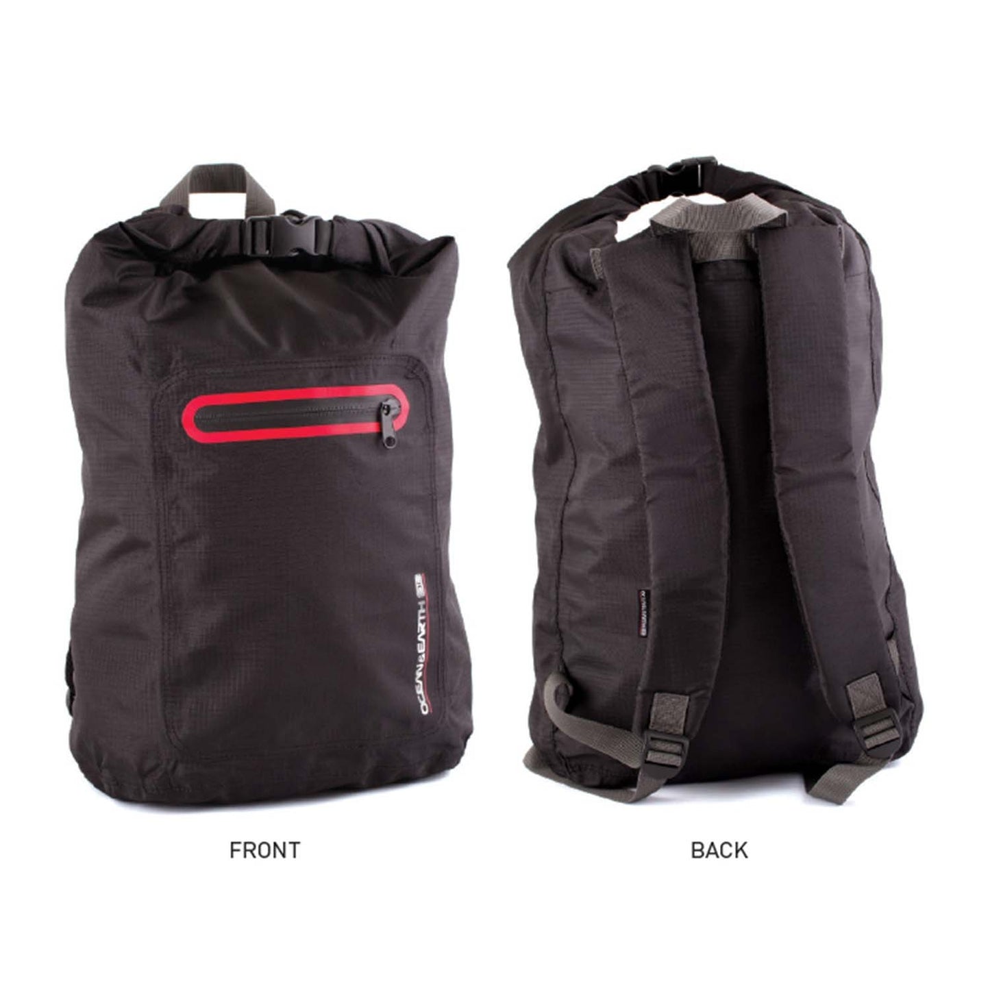 Ocean & Earth 30-Litre Travel Lite Waterproof Day Pack Backpack (Black)