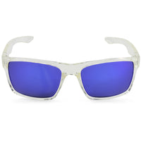 Dirty Dog Vendetta 53247 Polished Crystal/Blue Mirror Polarised Unisex Sunglasses