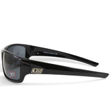 Dirty Dog Clank Shiny Black/Grey Polarised Men's Sport Sunglasses 53182