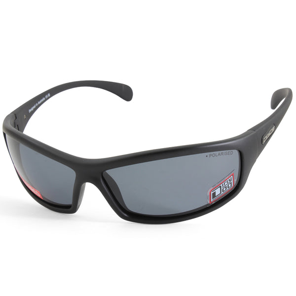Dirty Dog Swivel Satin Black/Grey Polarised Men's Sunglasses 53669