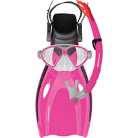 Mirage Comet Kids Snorkel Mask and Fin Set Pink Size S/L