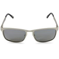Dirty Dog Hurricane 53474 Matte Silver/Mirror Polarised Rectangular Sunglasses