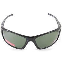 Dirty Dog Stoat 52992 Polished Black/Green Men's Polarised Wrap Sunglasses