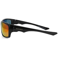 Dirty Dog Ice 53533 Shiny Black/Red Fusion Mirror Men's Polarised Sport Sunglasses
