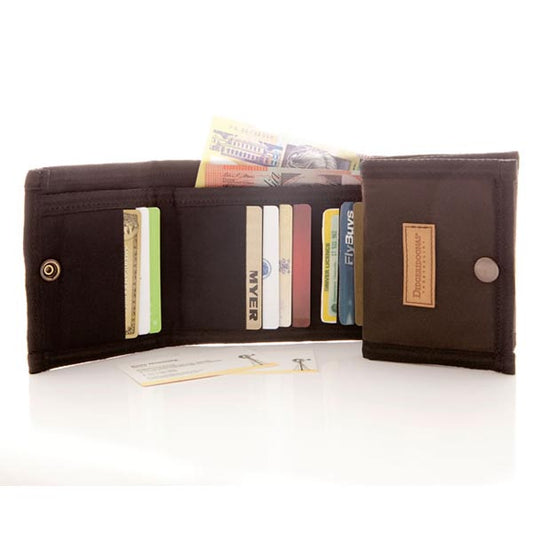 Didgeridoonas Oilskin Canvas Cards and Notes Tri-Fold Wallet