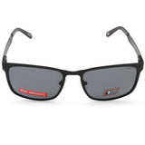 Dirty Dog Hurricane 53475 Matte Black/Grey Polarised Rectangular Sunglasses